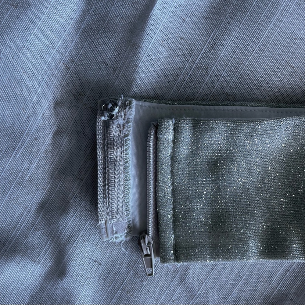 Revolve Superdown Sparkly Silver Halter Top - image 8